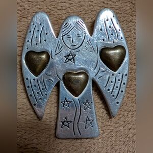 Vintage Celestial Angel Brooch